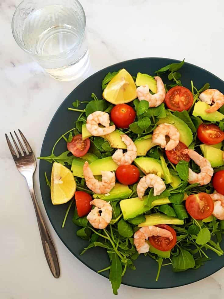 Shrimp and avocado salad - Hint of Healthy