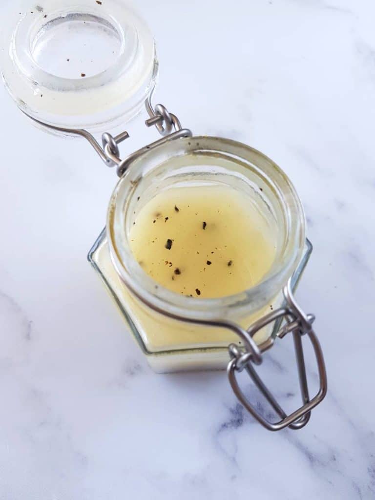 Lemon Pepper Vinaigrette - Easy Salad Dressing! - Hint of Healthy