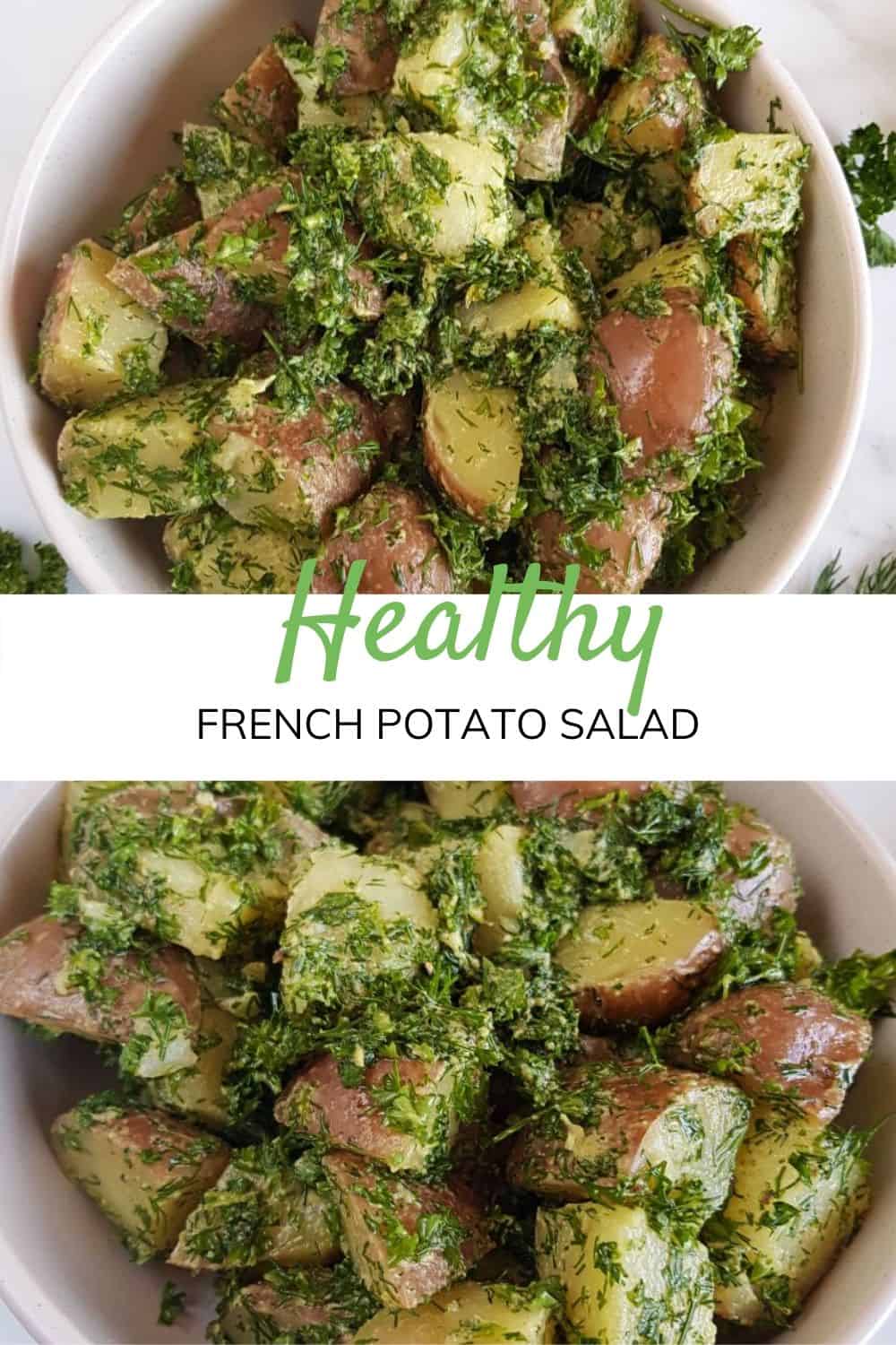 French Potato Salad {Healthy Dairy Free Side Dish} - Hint of Healthy