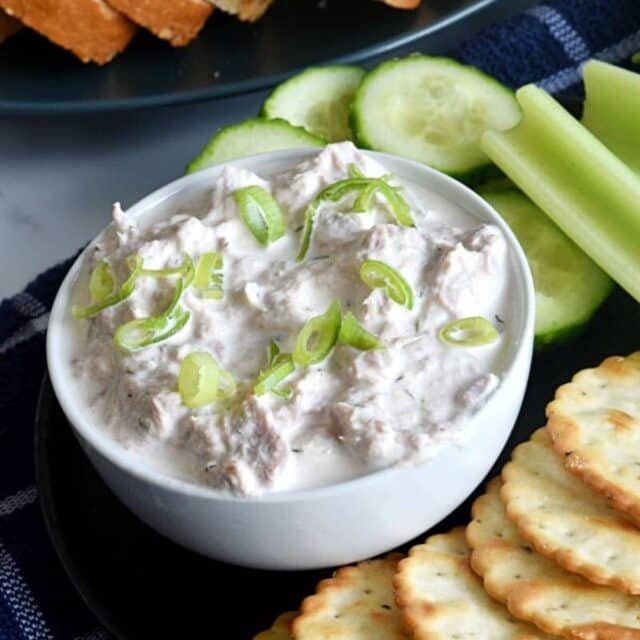 Healthy Tuna Dip {5 Minute Recipe!} - Hint of Healthy