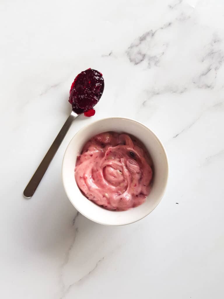 Tasty Cranberry Aioli - 4 Ingredients Only! - Hint of Healthy