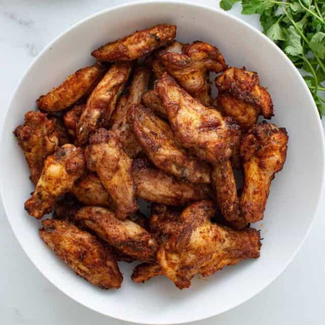 The BEST Crispy Cajun Chicken Wings - Hint of Healthy