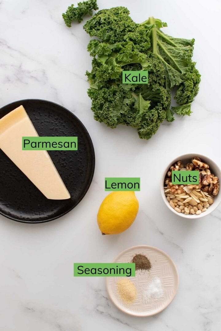 Lemon Kale Salad (Easy Side Salad) - Hint of Healthy